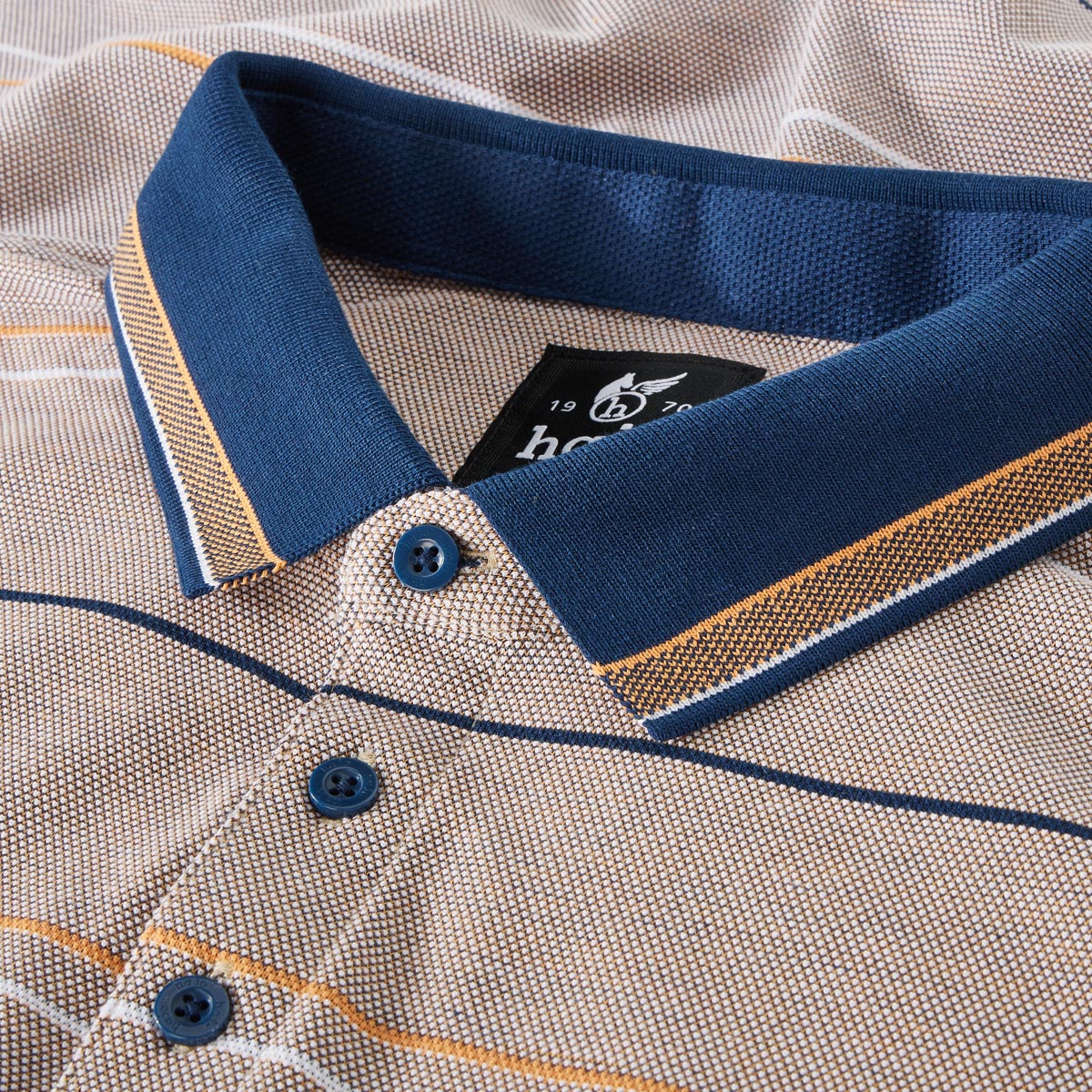 Hajo Poloshirt "Stay Fresh", bügelfrei mandarine