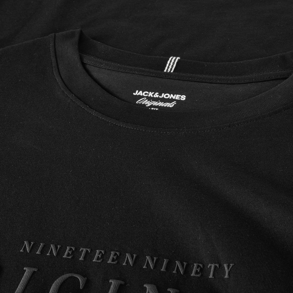 Jack&Jones T-Shirt mit Label-Print schwarz