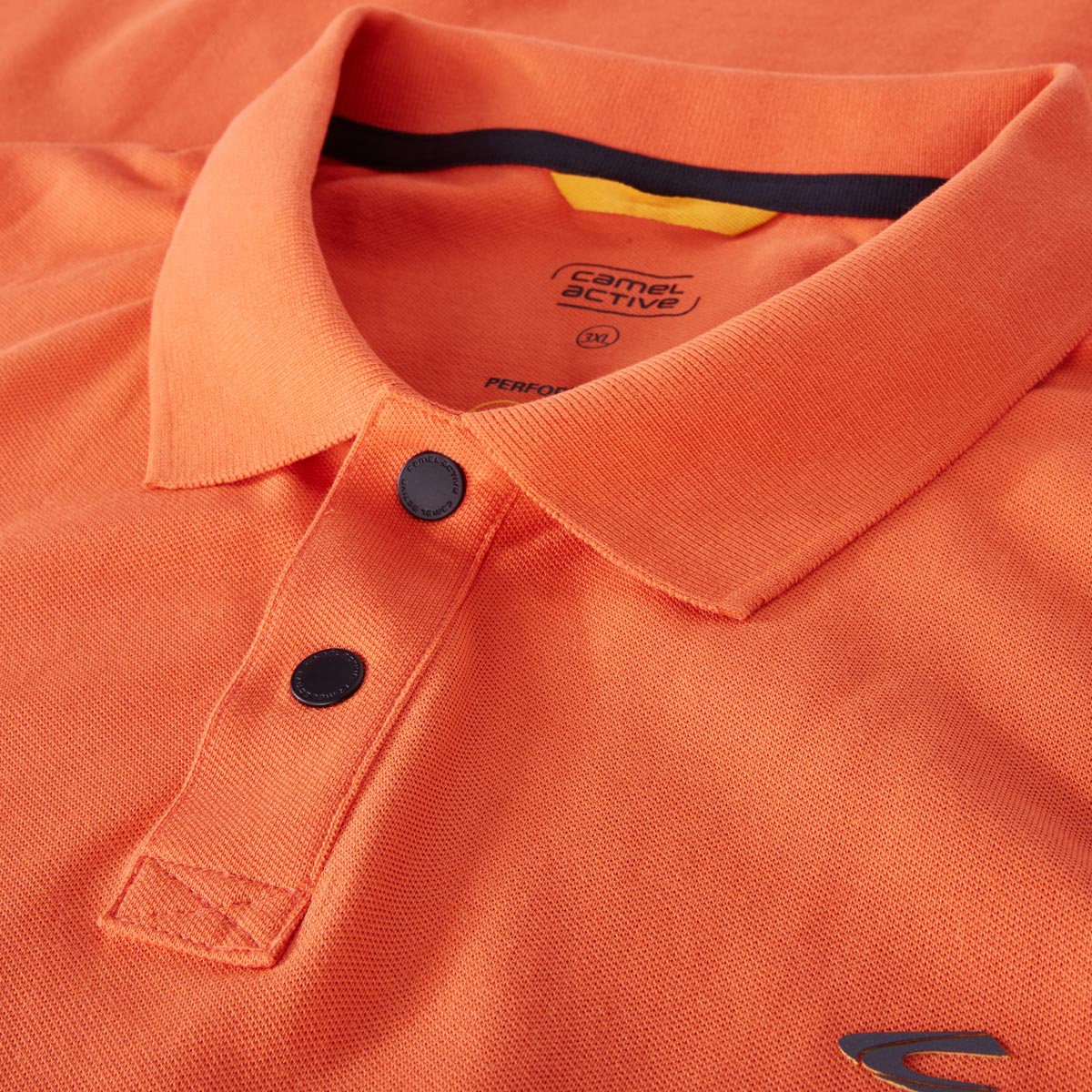 camel active Poloshirt mit Elasthan orange