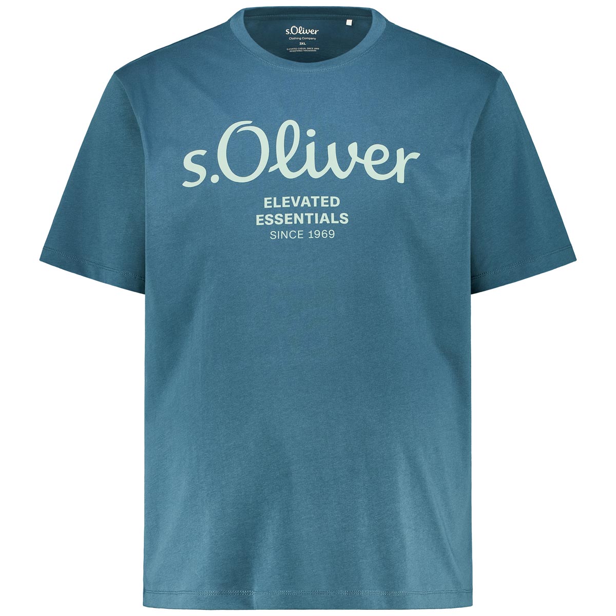 T-Shirt mit Label-Print