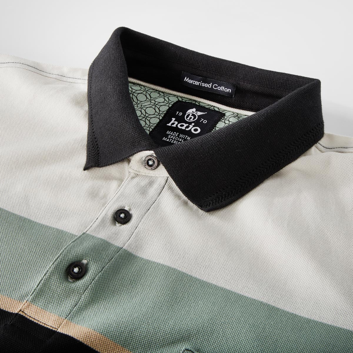 Hajo Poloshirt aus merzerisierter Baumwolle schwarz