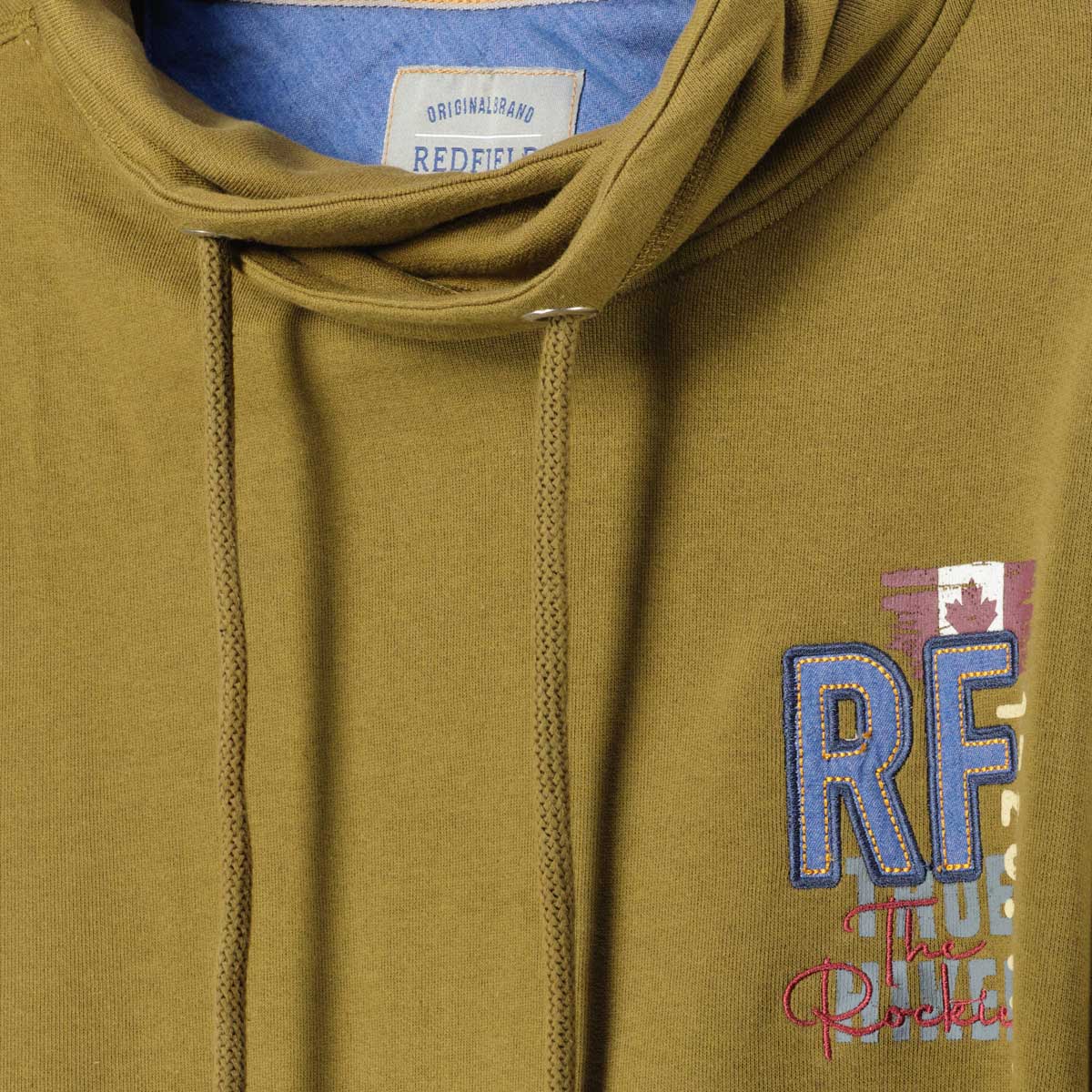 Redfield Sweatshirt mit Applikation oliv