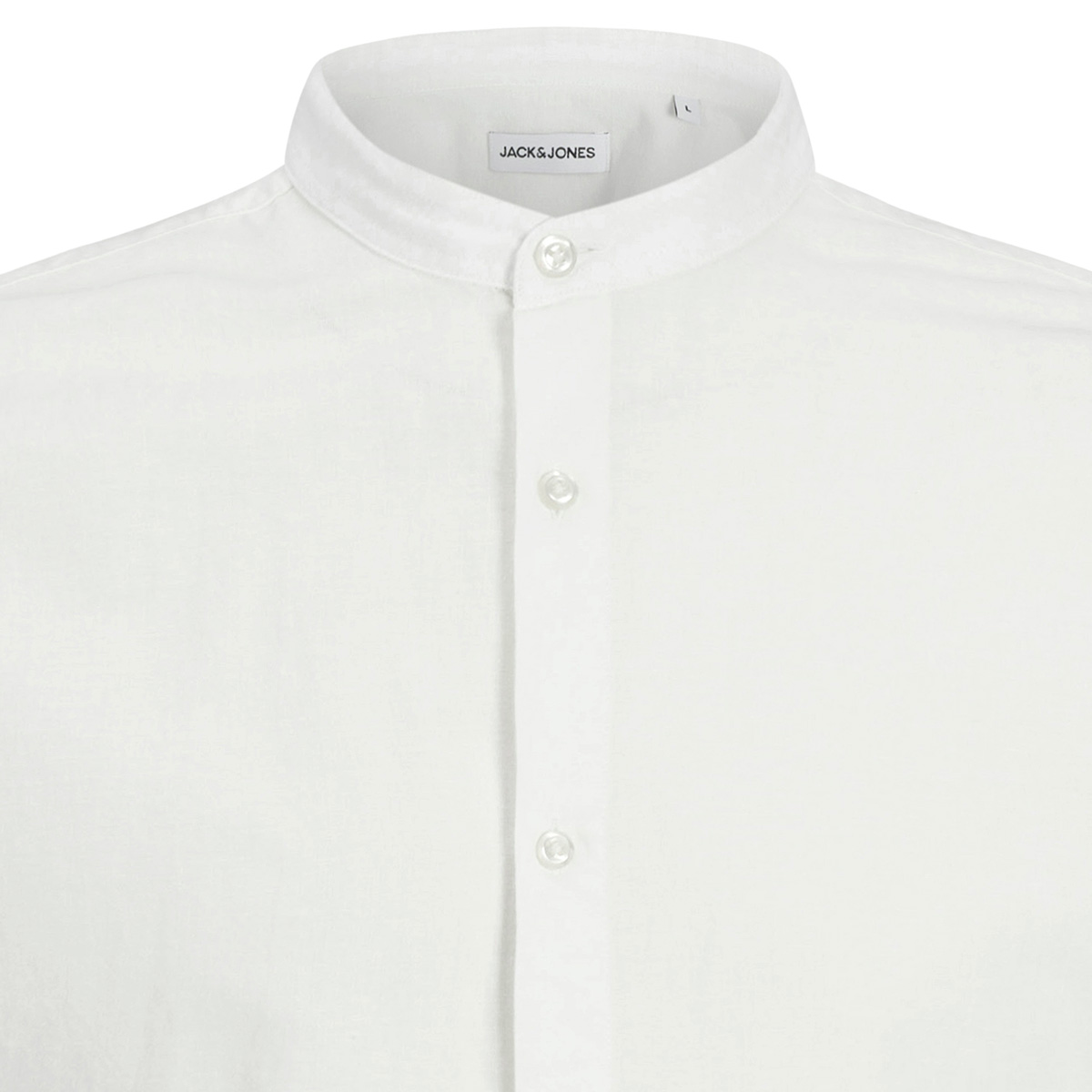 Jack&Jones Freizeithemd mit Leinen weiß