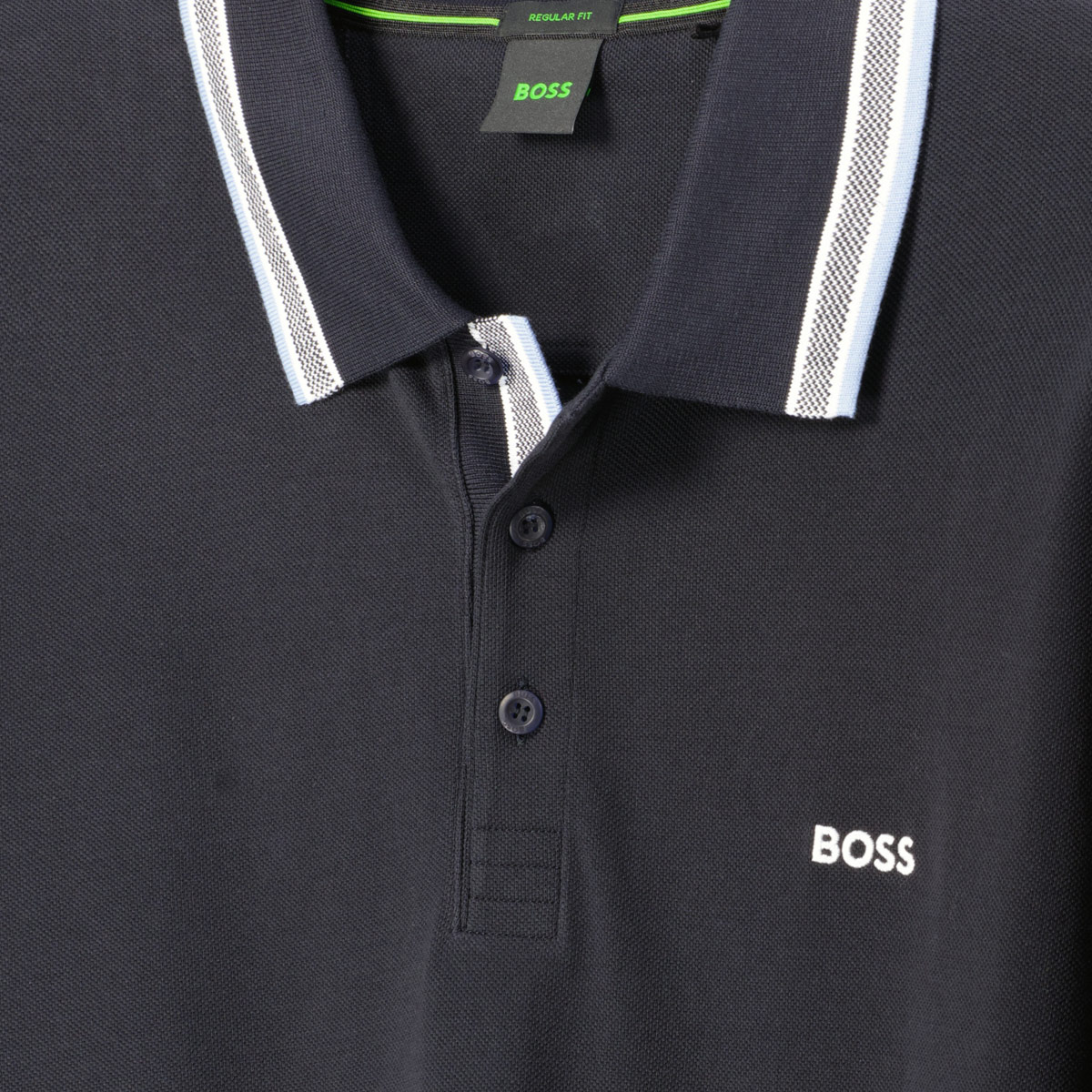 BOSS Poloshirt mit Kontrastdetails marine