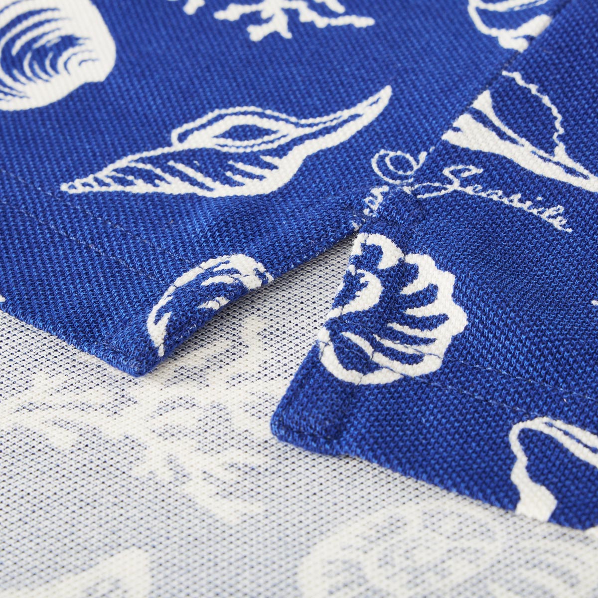 Gant Poloshirt mit Motiv-Print blau