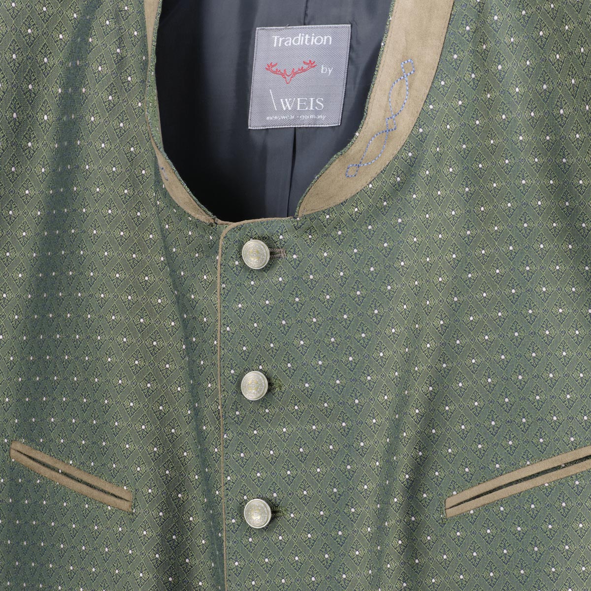 Weis Trachtenweste grün