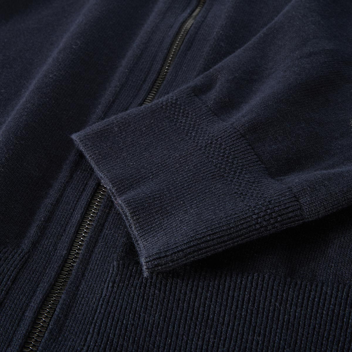 BOSS Strickjacke mit Kaschmir dunkelblau