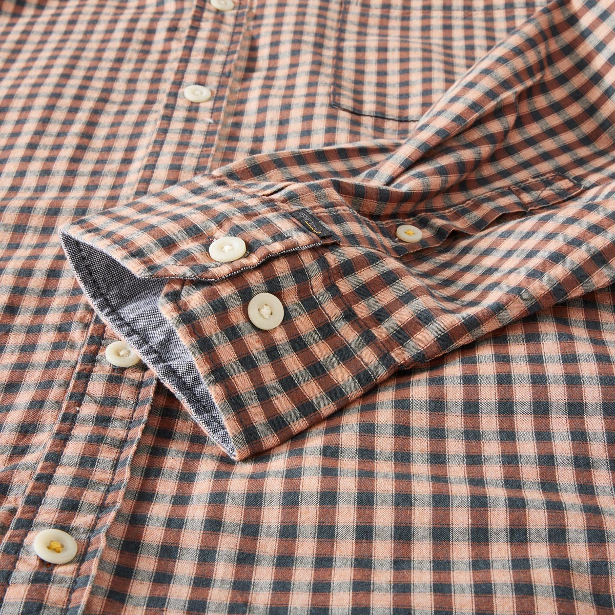 camel active Kariertes Freizeithemd orange