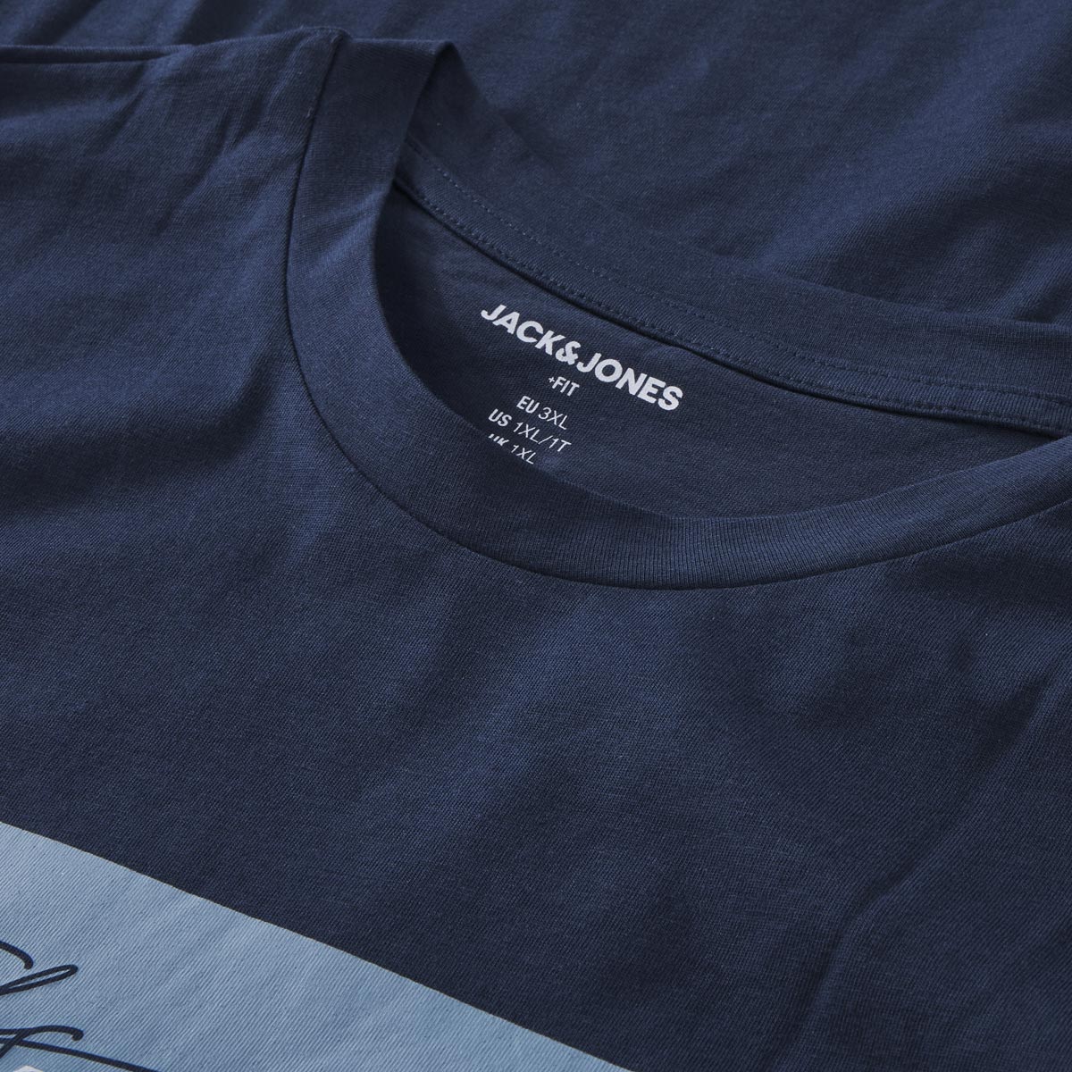 Jack&Jones T-Shirt mit Motiv-Print marine