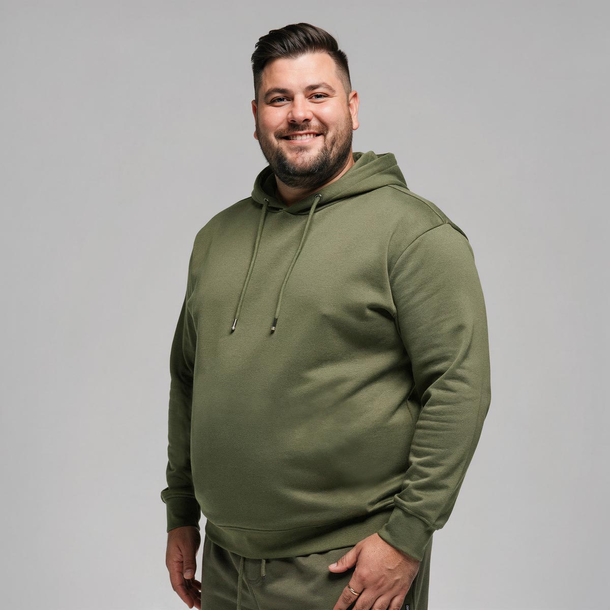 Pfundskerl Hoodie aus Baumwollmischung oliv