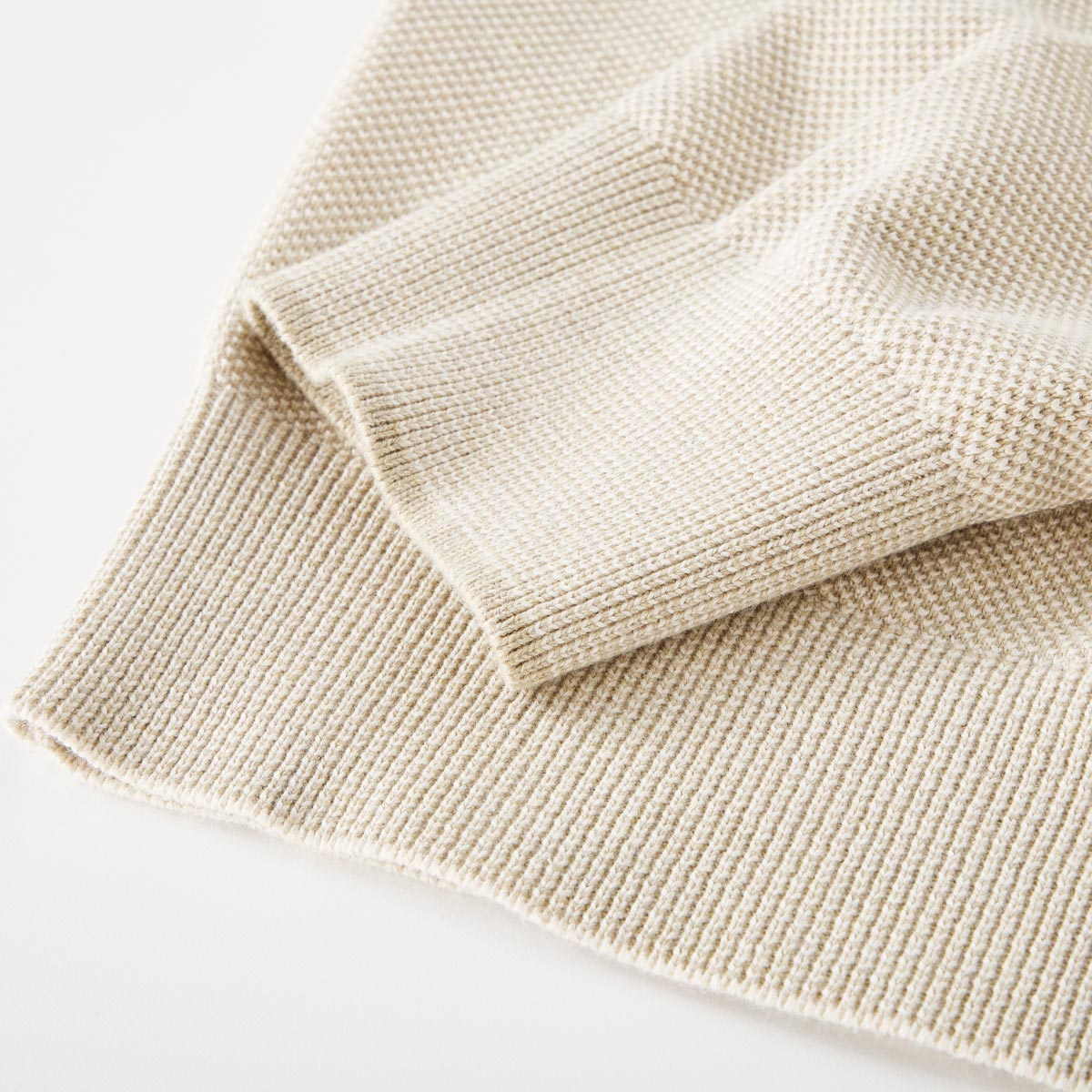 Lerros Pullover in Reiskorn-Struktur beige
