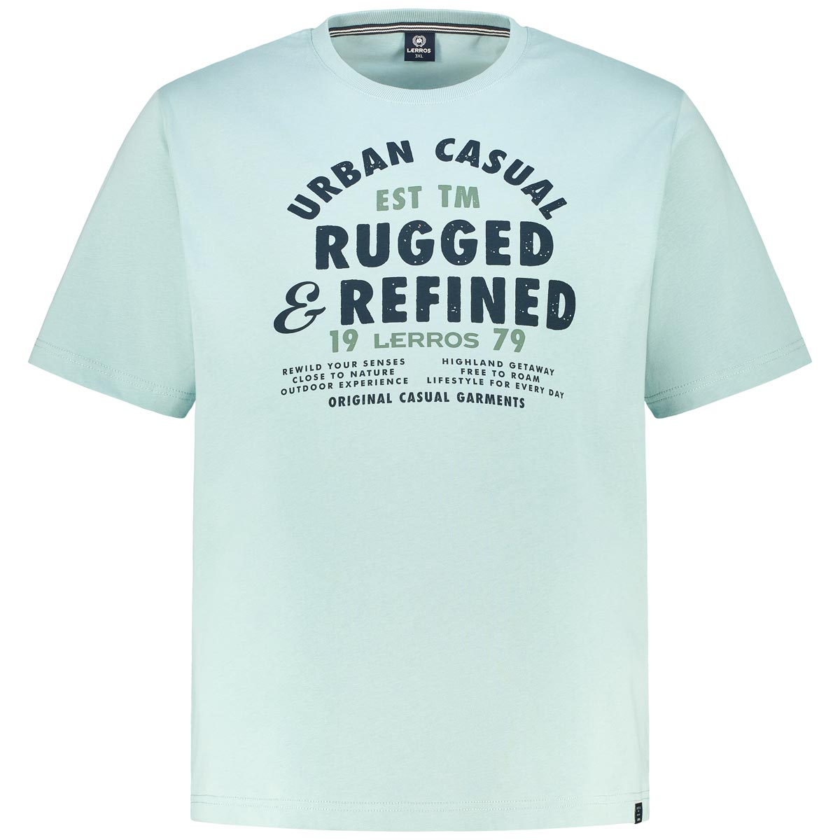 T-Shirt mit Label-Print