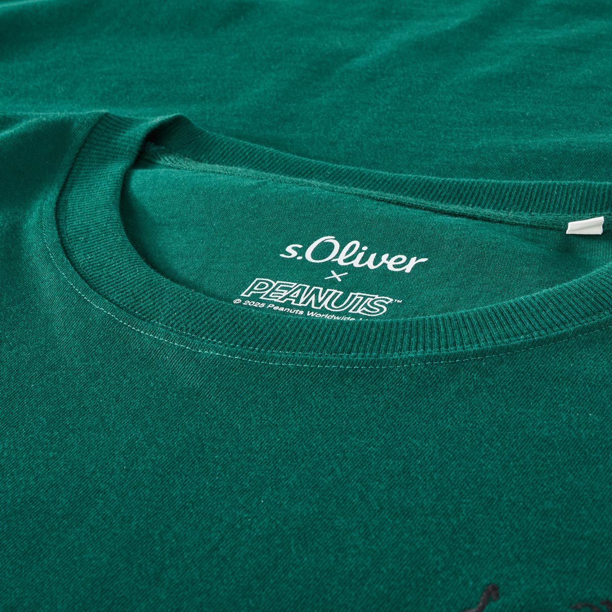 s.Oliver T-Shirt mit Stickerei grün
