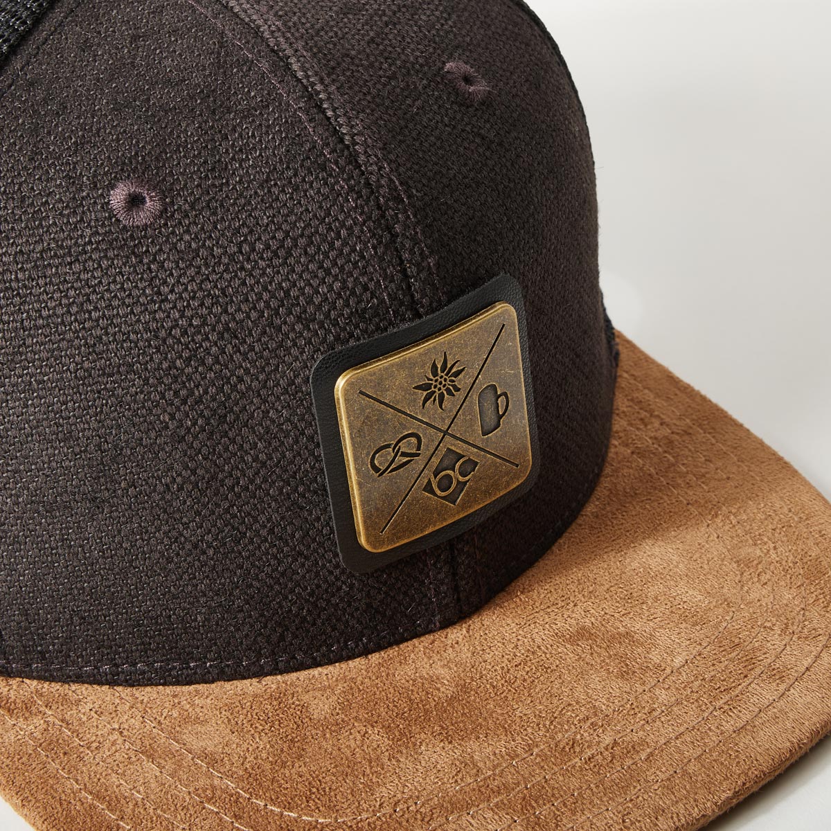 Bavarian Caps Snapback Cap "Kreizweis" schwarz