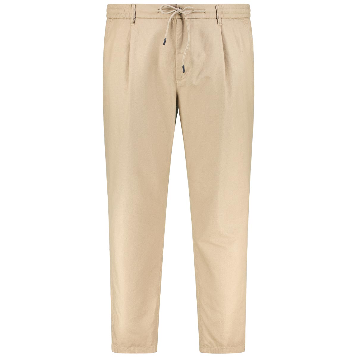 Chino mit Leinen, Tapered Fit