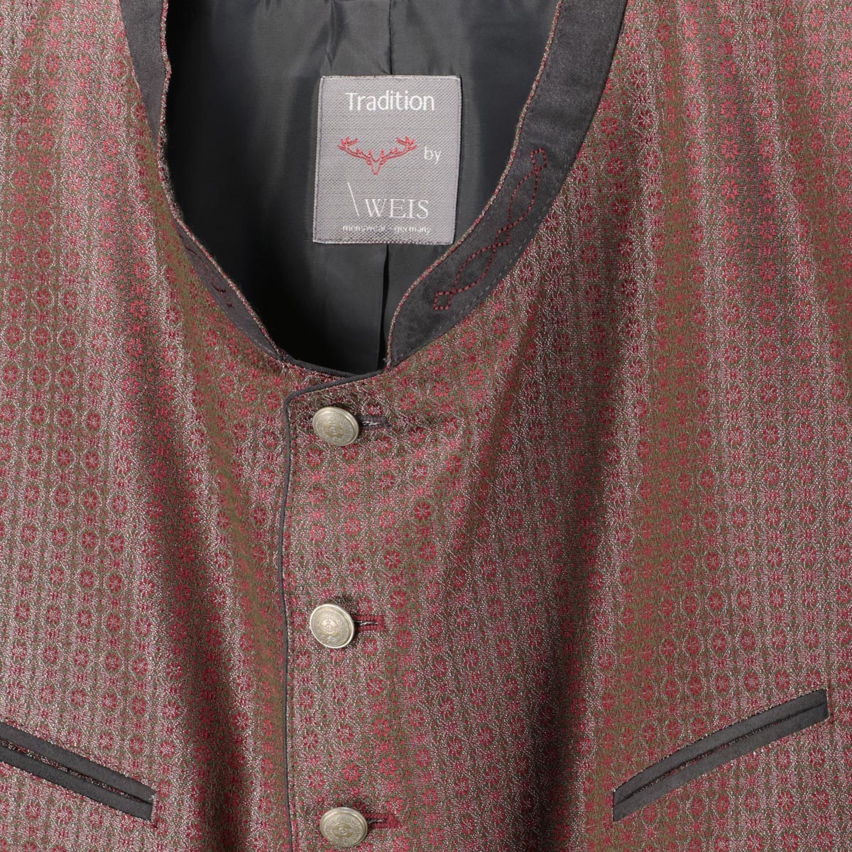 Weis Trachtenweste rot Weis Trachtenweste rot