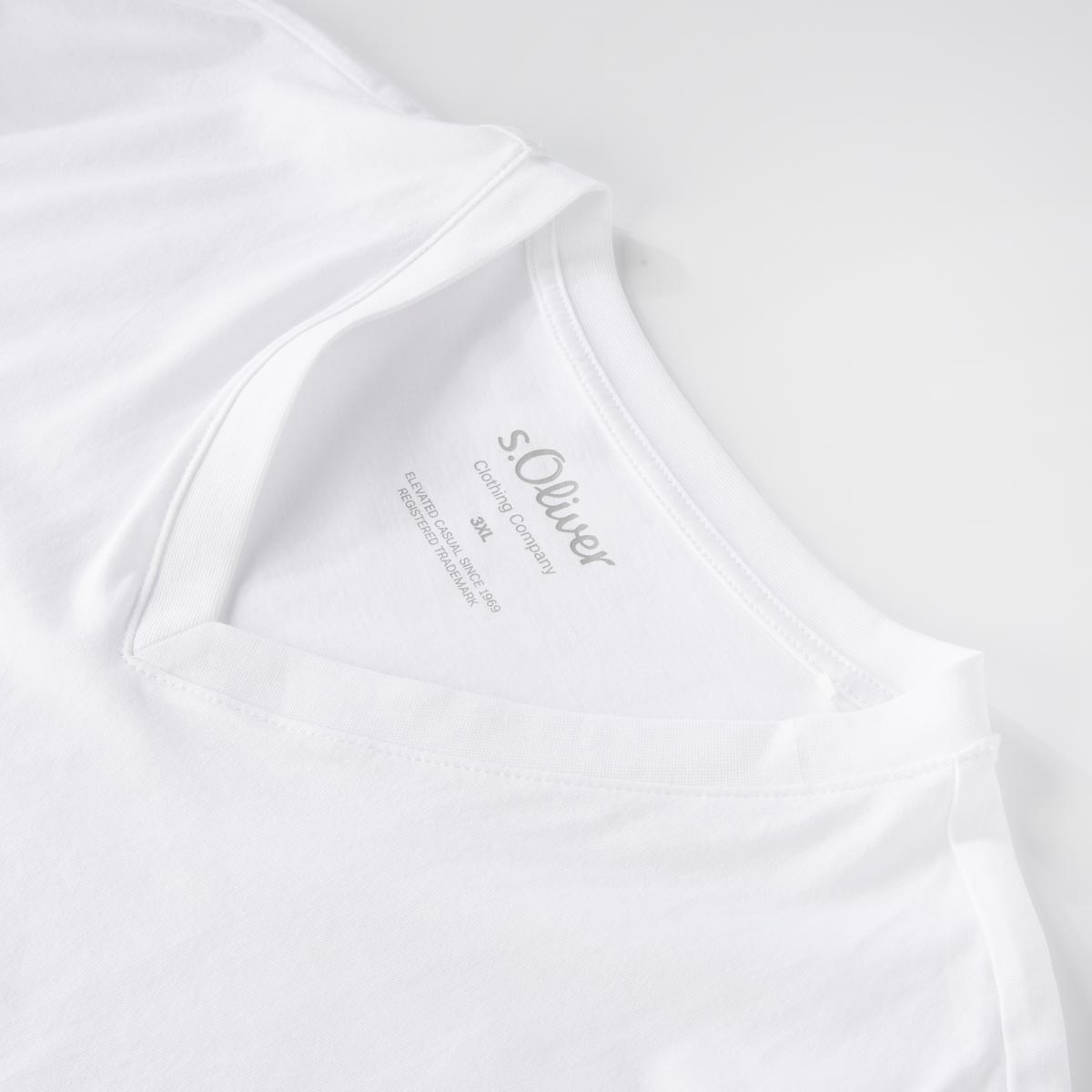 s.Oliver T-Shirt aus Baumwolljersey weiß