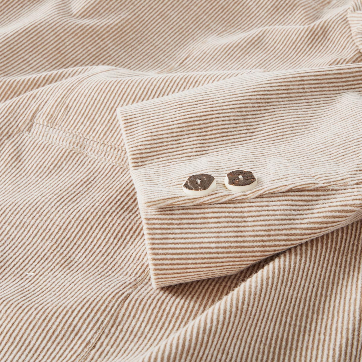 Weis Trachtensakko aus Baumwoll-Cord mit Stretch beige