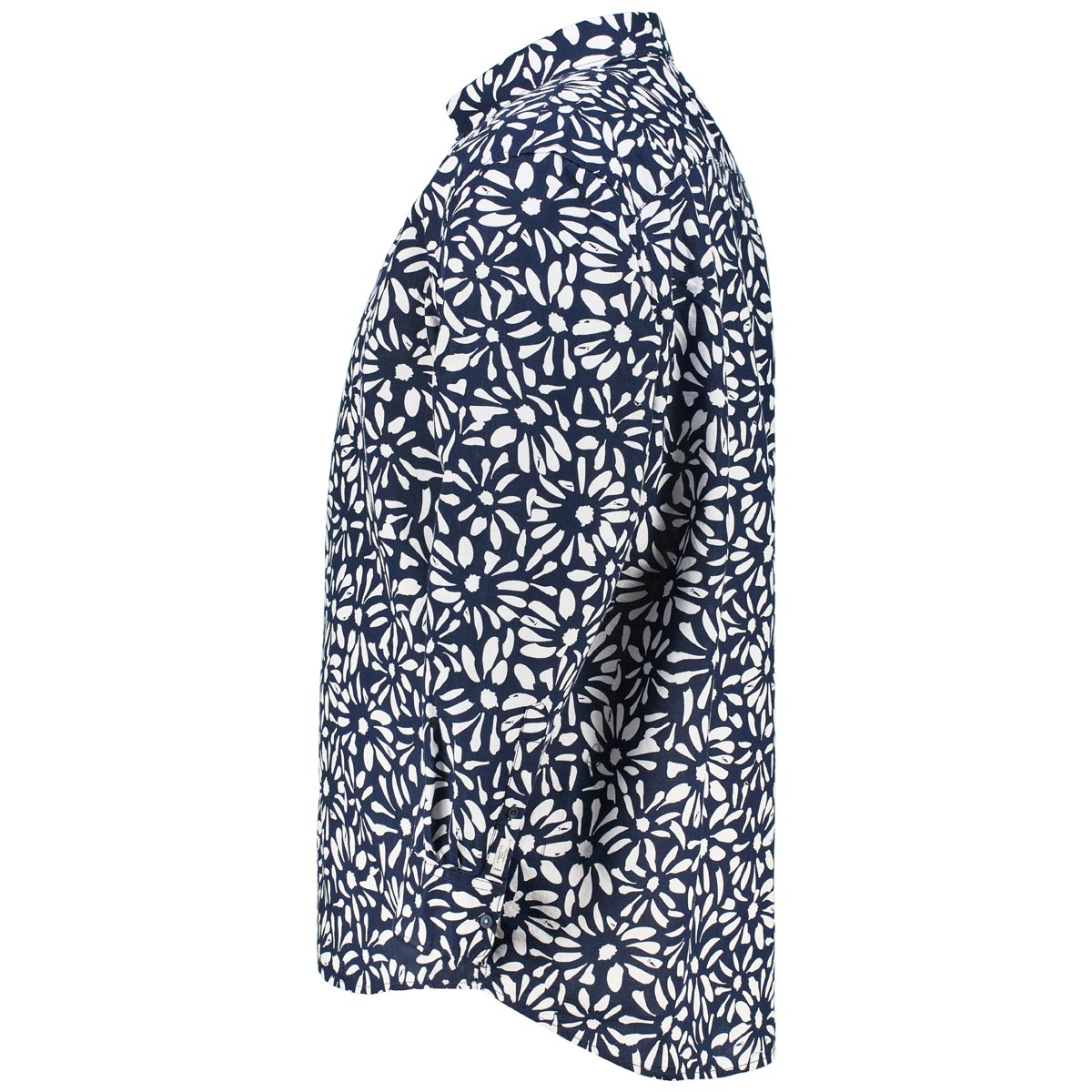 Lerros Freizeithemd mit Leinen blau