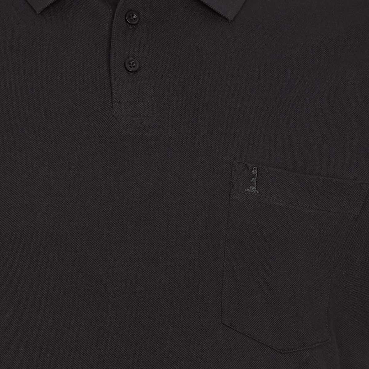 North Poloshirt aus Baumwoll-Piqué schwarz