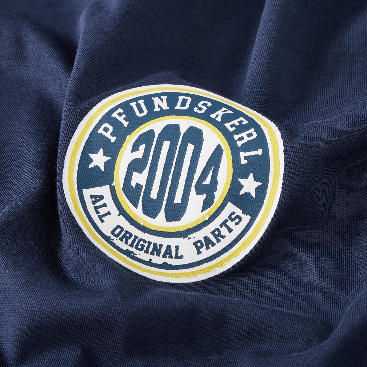 Pfundskerl T-Shirt mit Print dunkelblau
