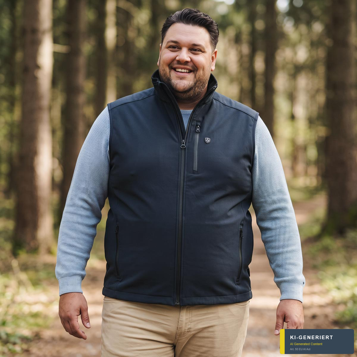 Wellensteyn Softshellweste "Alpinus-Vest"  mit Stretch, wasserabweisend blau