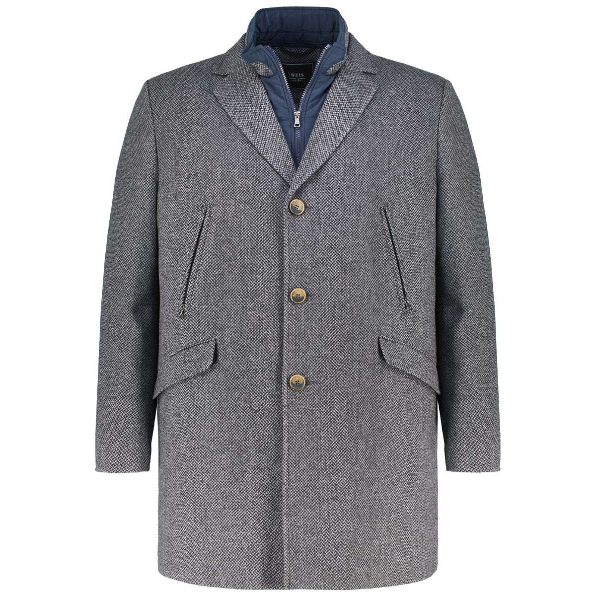 Weis Wollmantel mit heraustrennbarem Westeneinsatz Farbe anthrazit Größe: 6 günstig online kaufen
