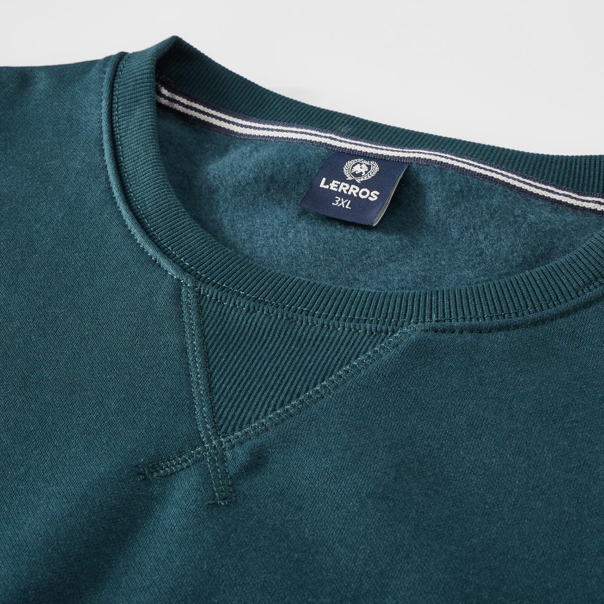 Lerros Sweatshirt aus Materialmix dunkelgrün