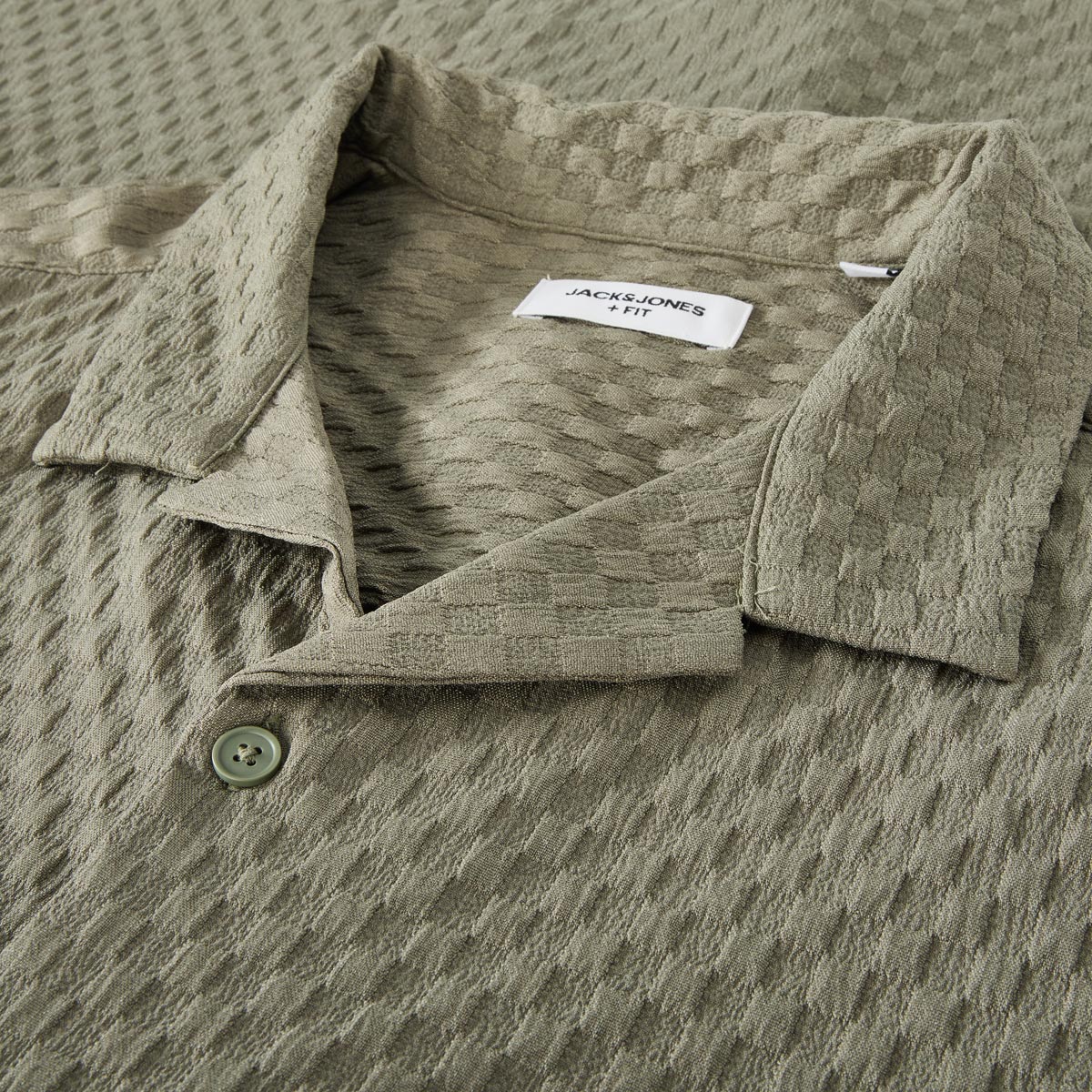 Jack&Jones Freizeithemd mit Elasthan oliv