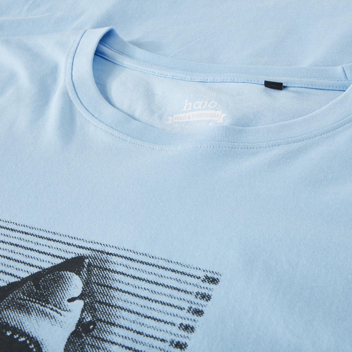 Hajo T-Shirt mit Print blau