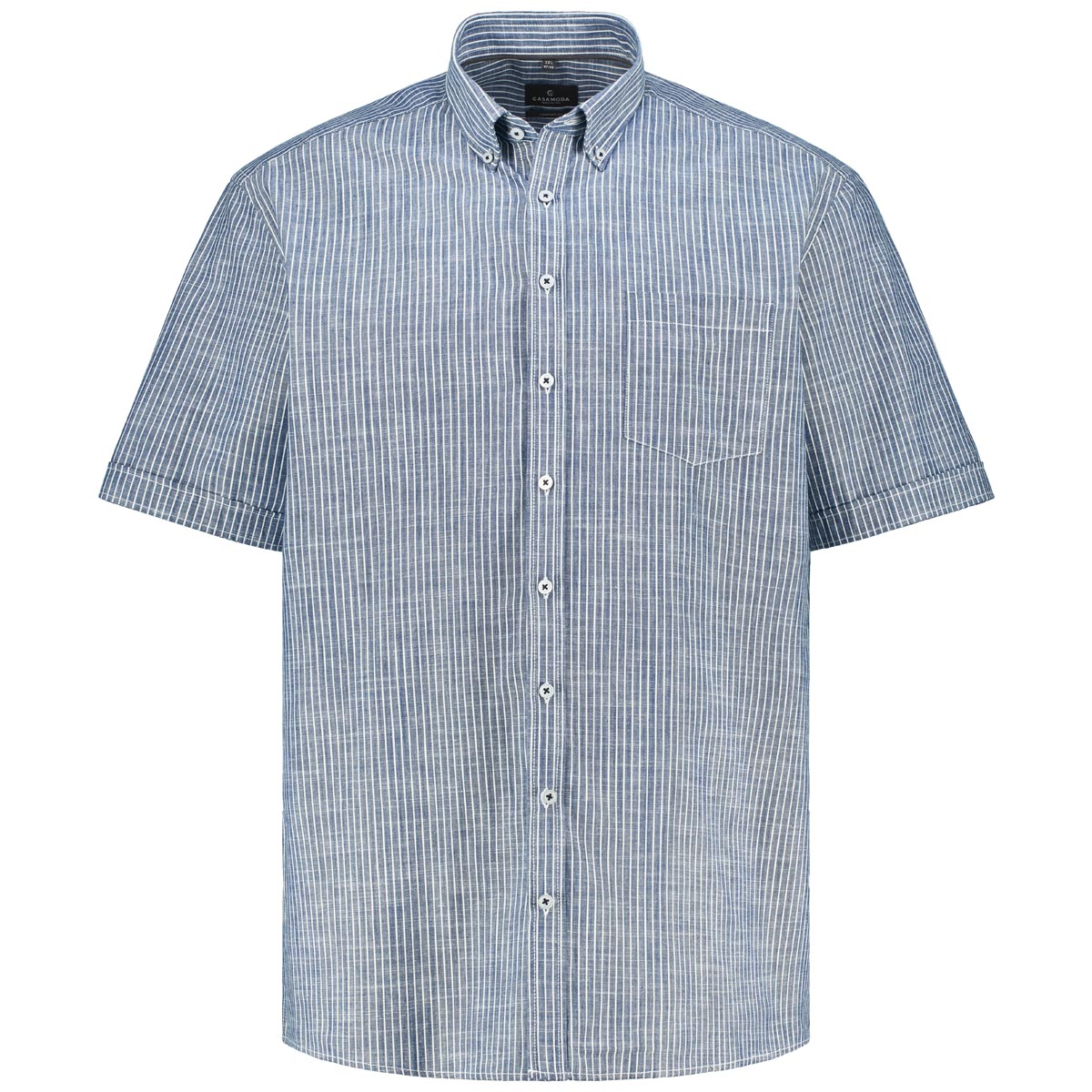 CASA MODA Freizeithemd mit Streifen Farbe blau Größe: 6XL günstig online kaufen