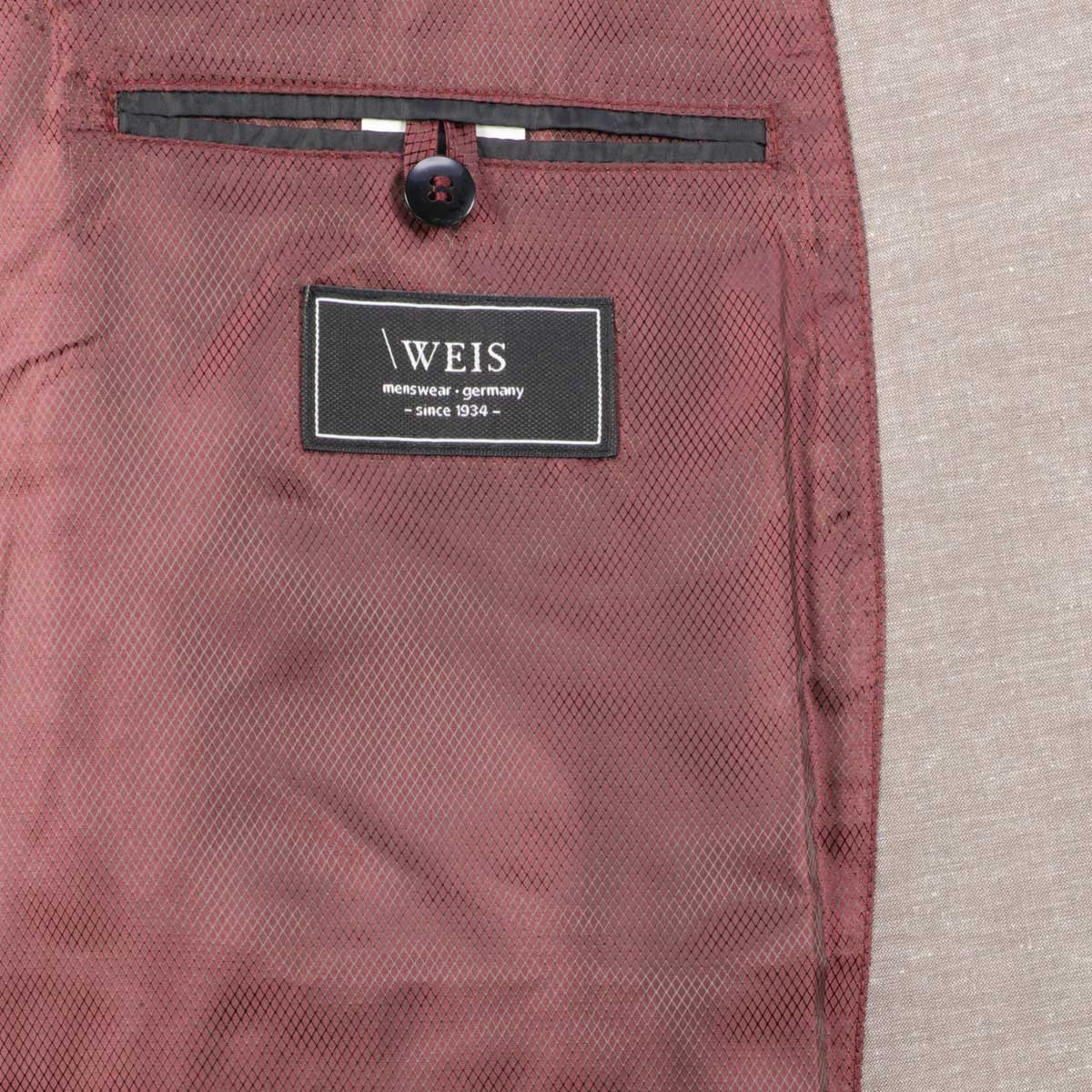 Weis Leichtes Sakko "Diego" aus Leinenmischung beige