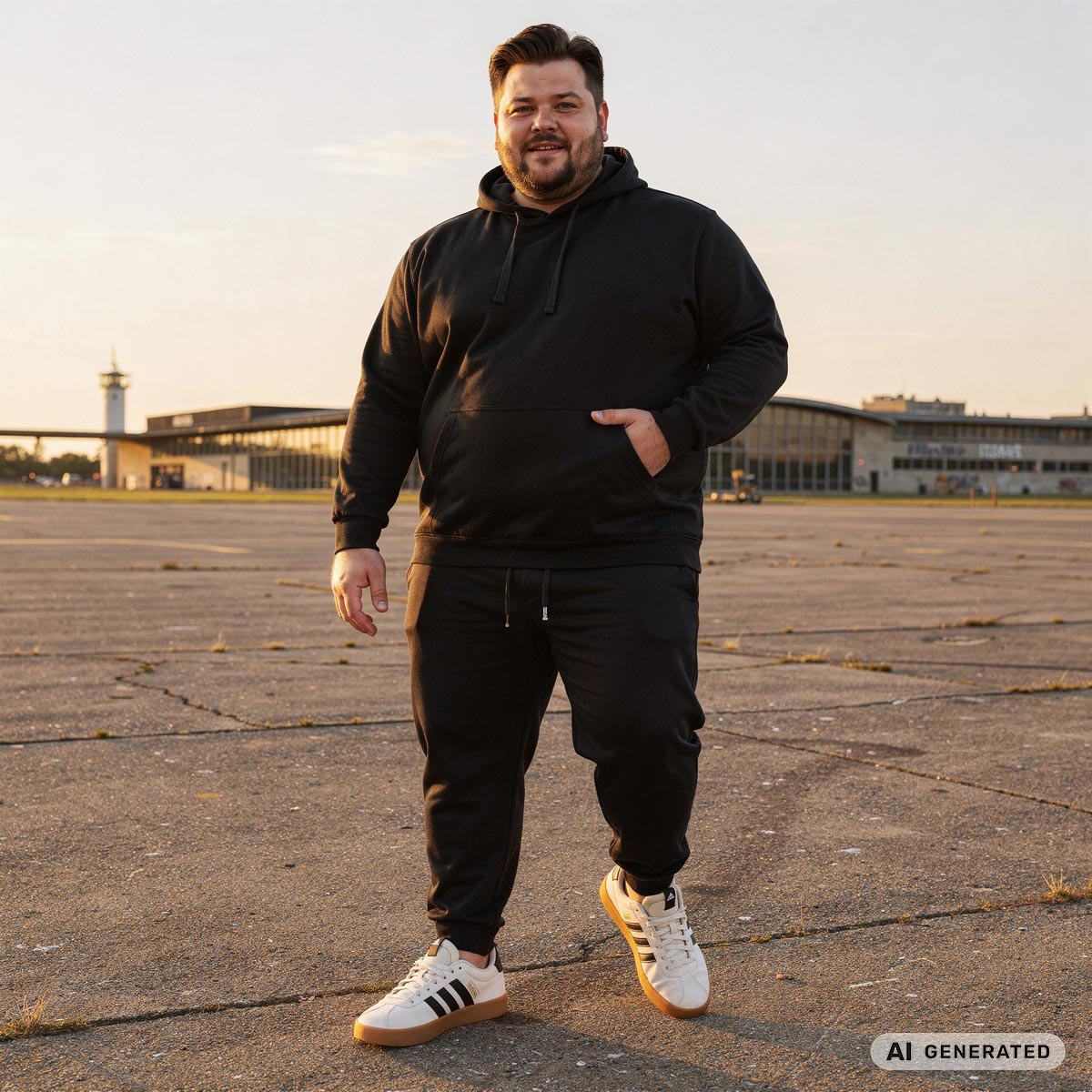 Pfundskerl Hoodie aus Baumwolle schwarz