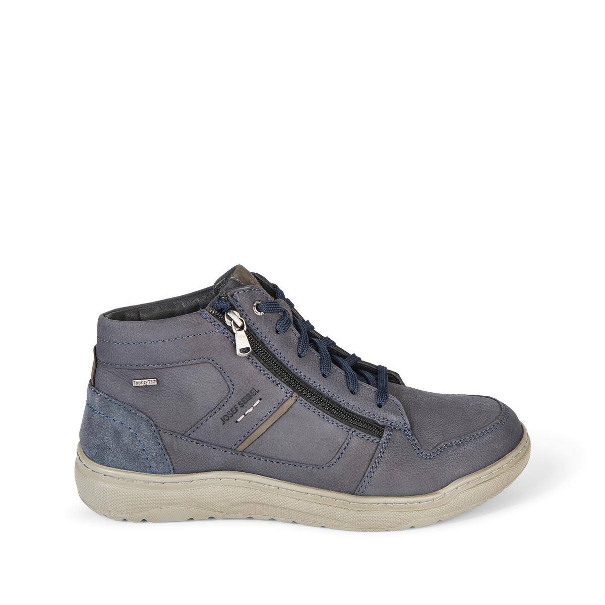 JOSEF SEIBEL Halbschuh aus Leder mittelblau