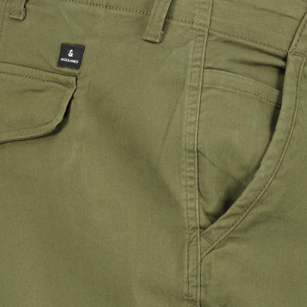 Jack&Jones Cargohose mit Stretch oliv