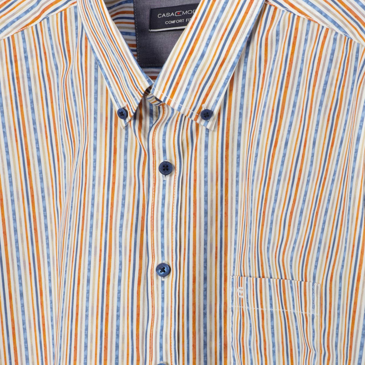 CASA MODA Freizeithemd aus Baumwolle orange