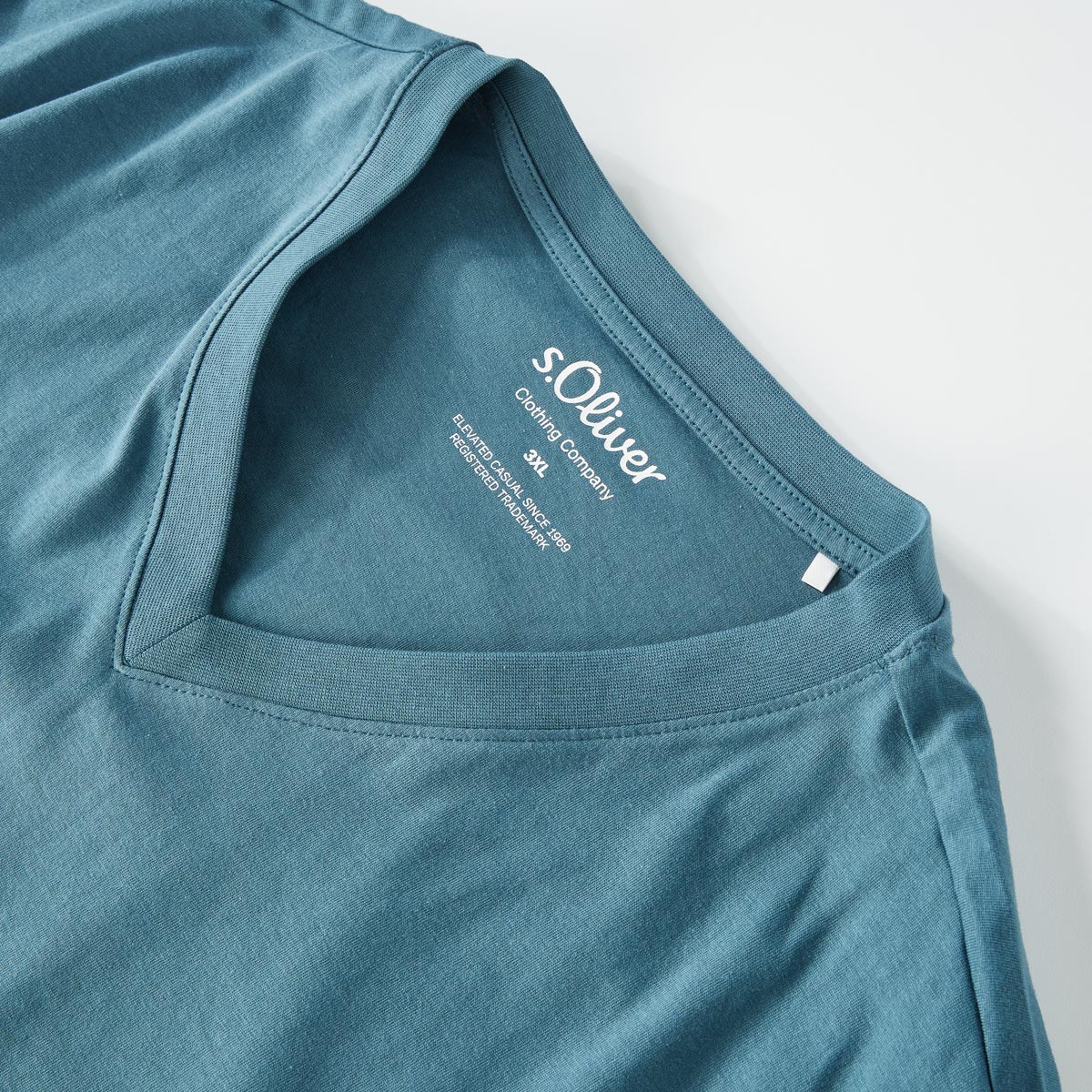 s.Oliver T-Shirt aus Baumwolljersey blau
