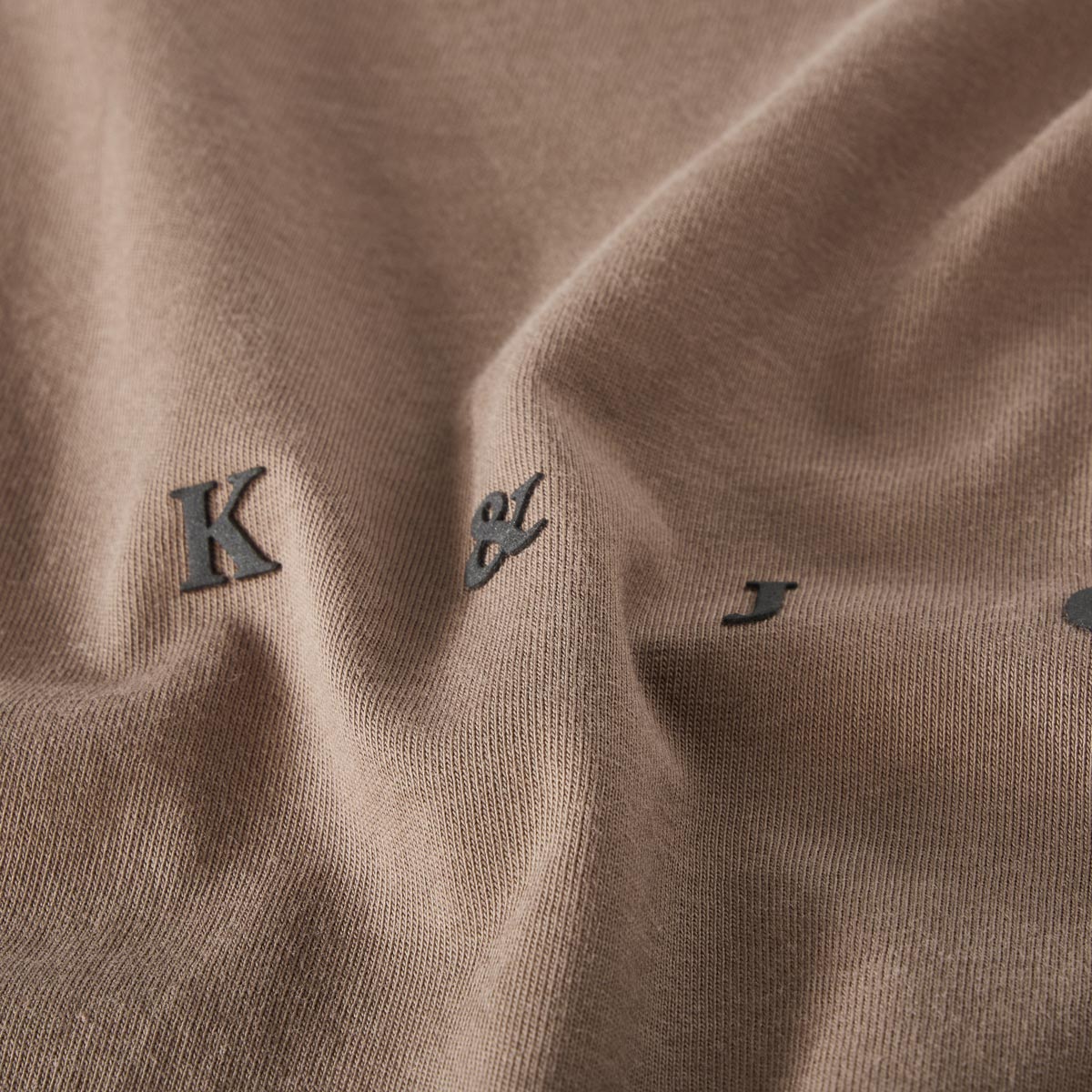 Jack&Jones T-Shirt mit Label-Print mittelbraun