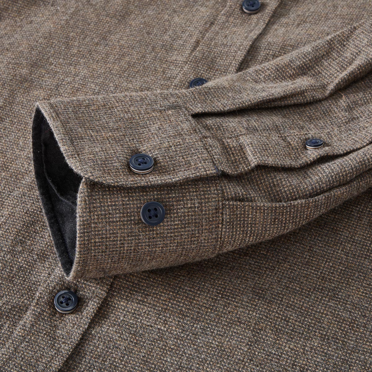 CASA MODA Freizeithemd aus Baumwolle braun