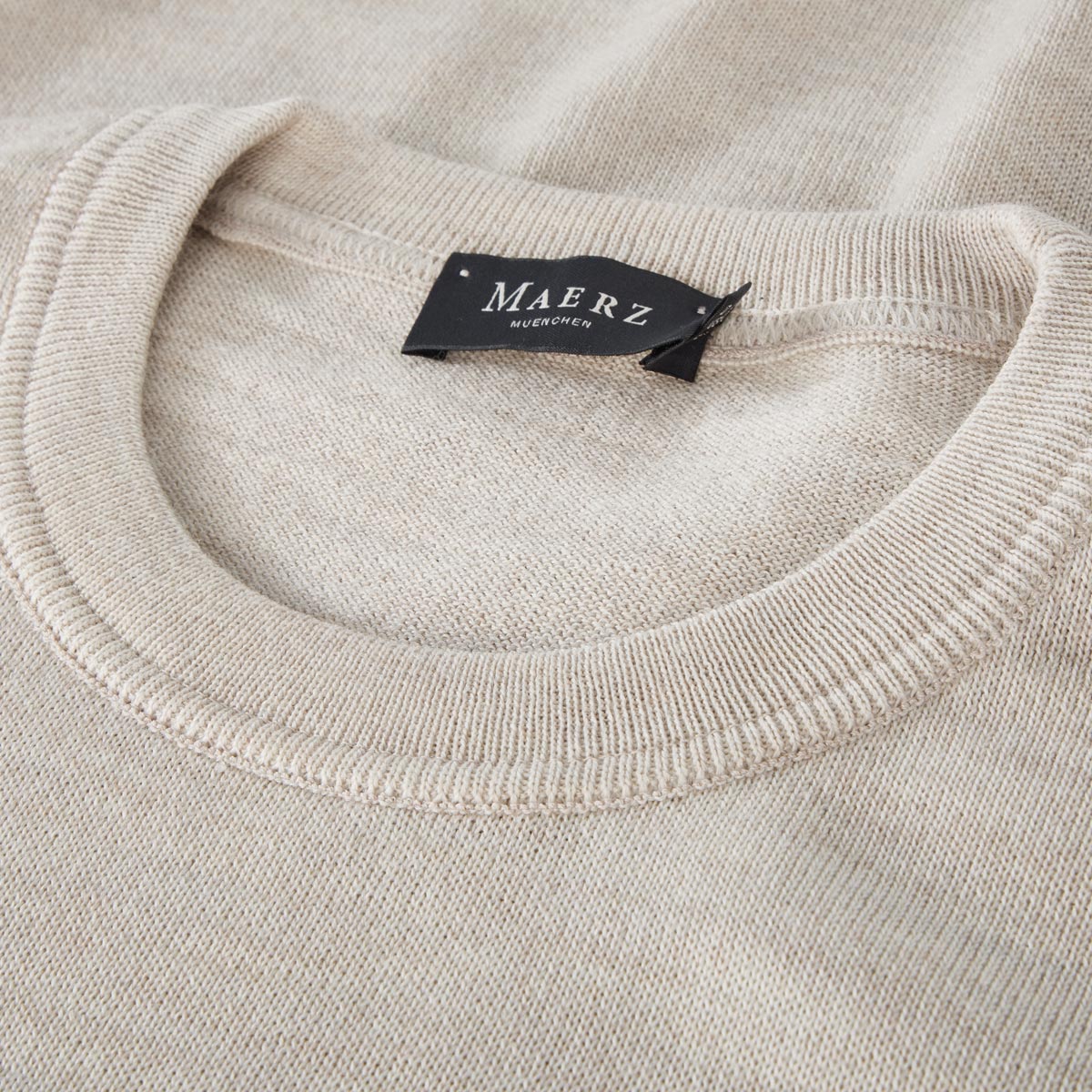 MAERZ MUENCHEN Pullover aus Merinowolle cremeweiß