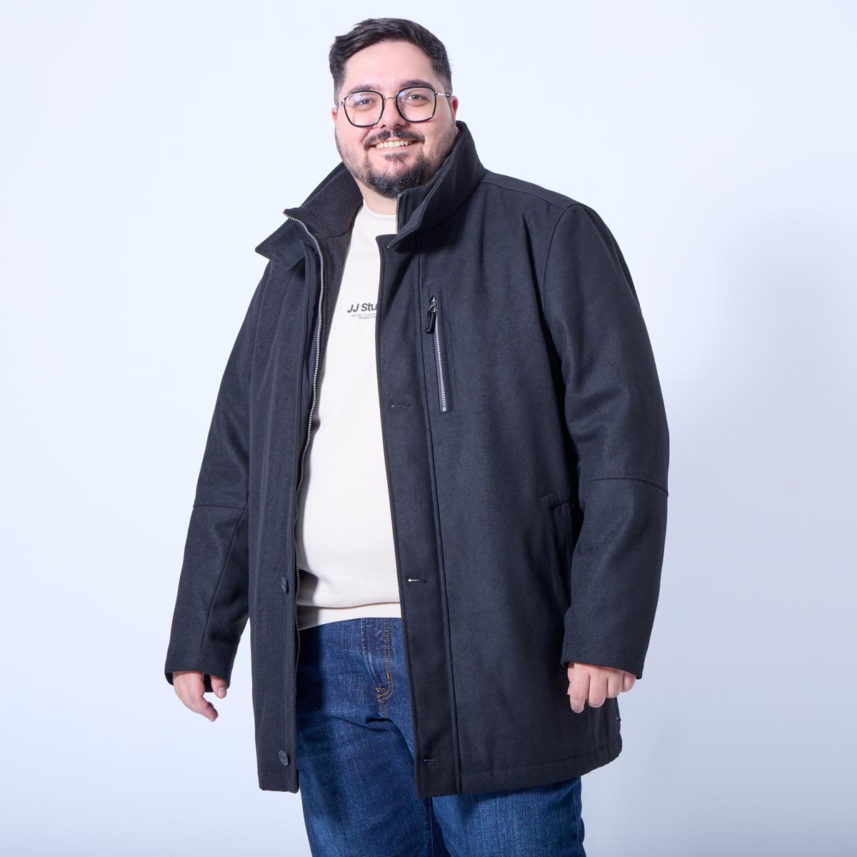 Redpoint Kurzmantel aus Wollmischung schwarz