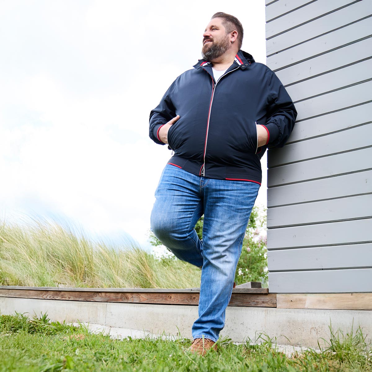 Wellensteyn Leichte Funktionsjacke im Blouson-Stil, wind- und wasserdicht dunkelblau