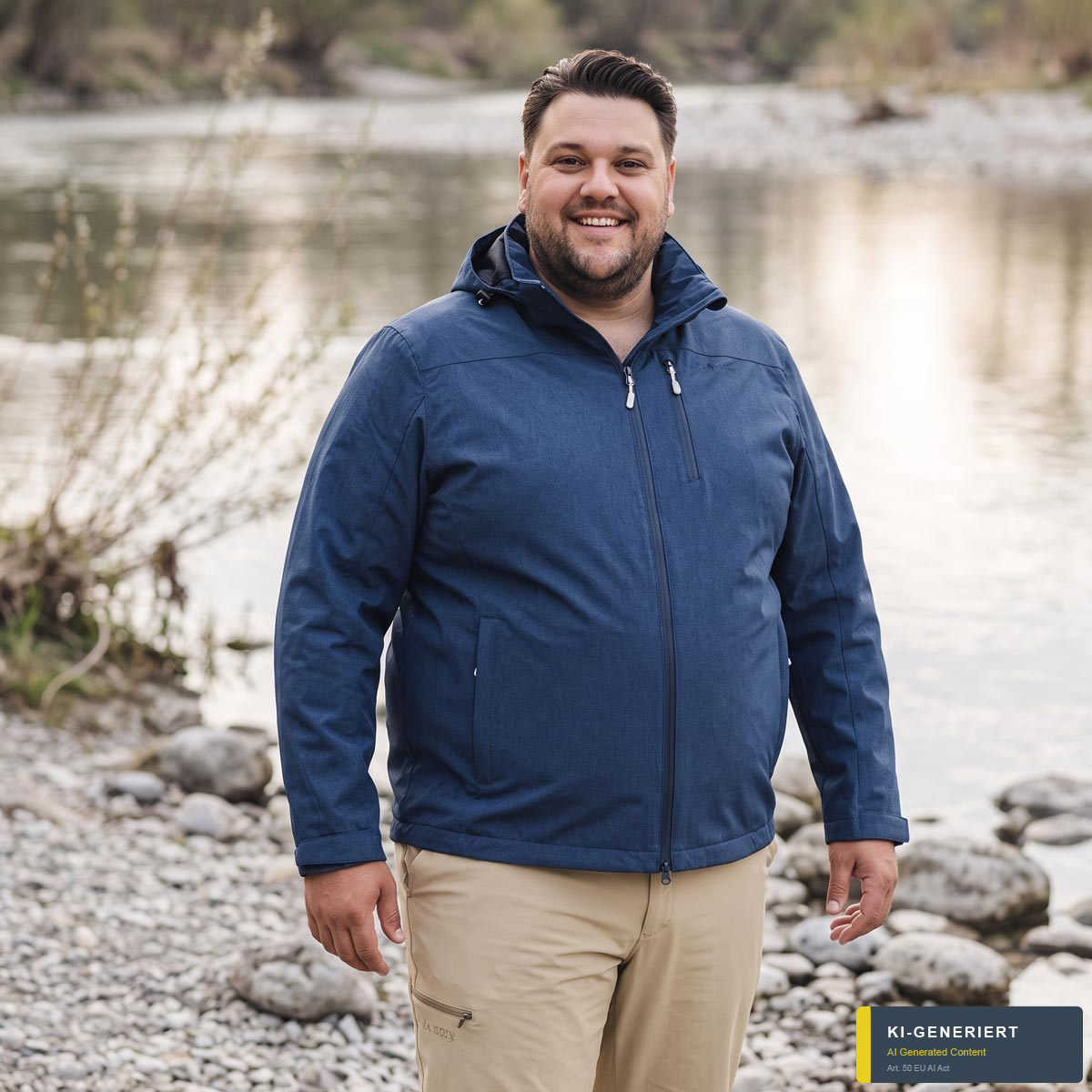 Blue Wave Funktionsjacke, wind- und wasserdicht dunkelblau