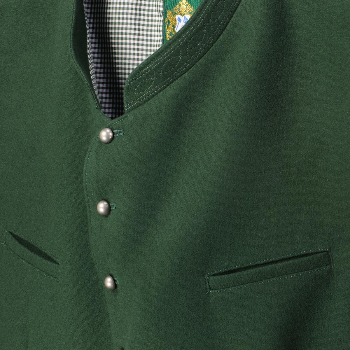 Hammerschmid Trachtenweste aus Wollmischung grün