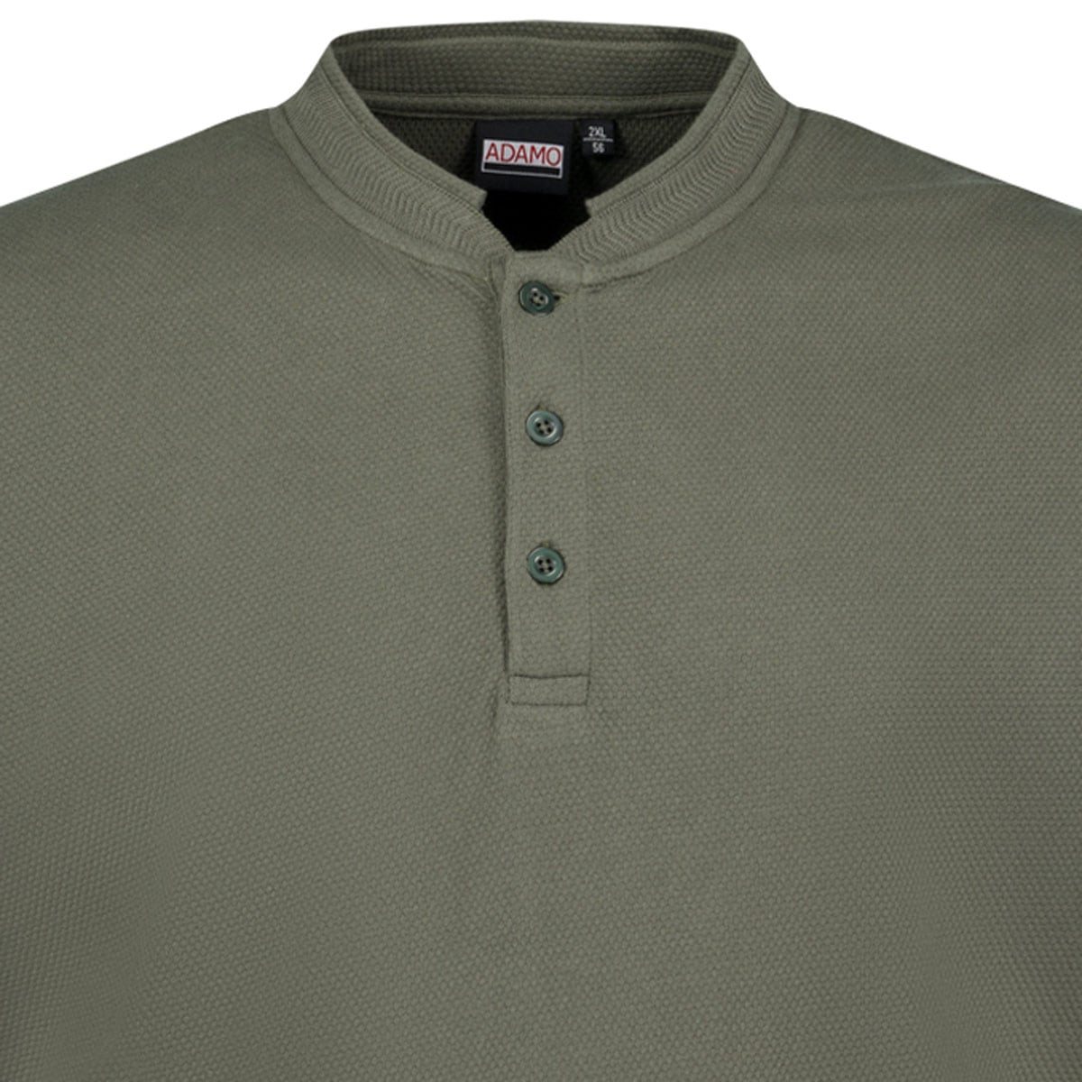 ADAMO T-Shirt mit Serafinokragen oliv