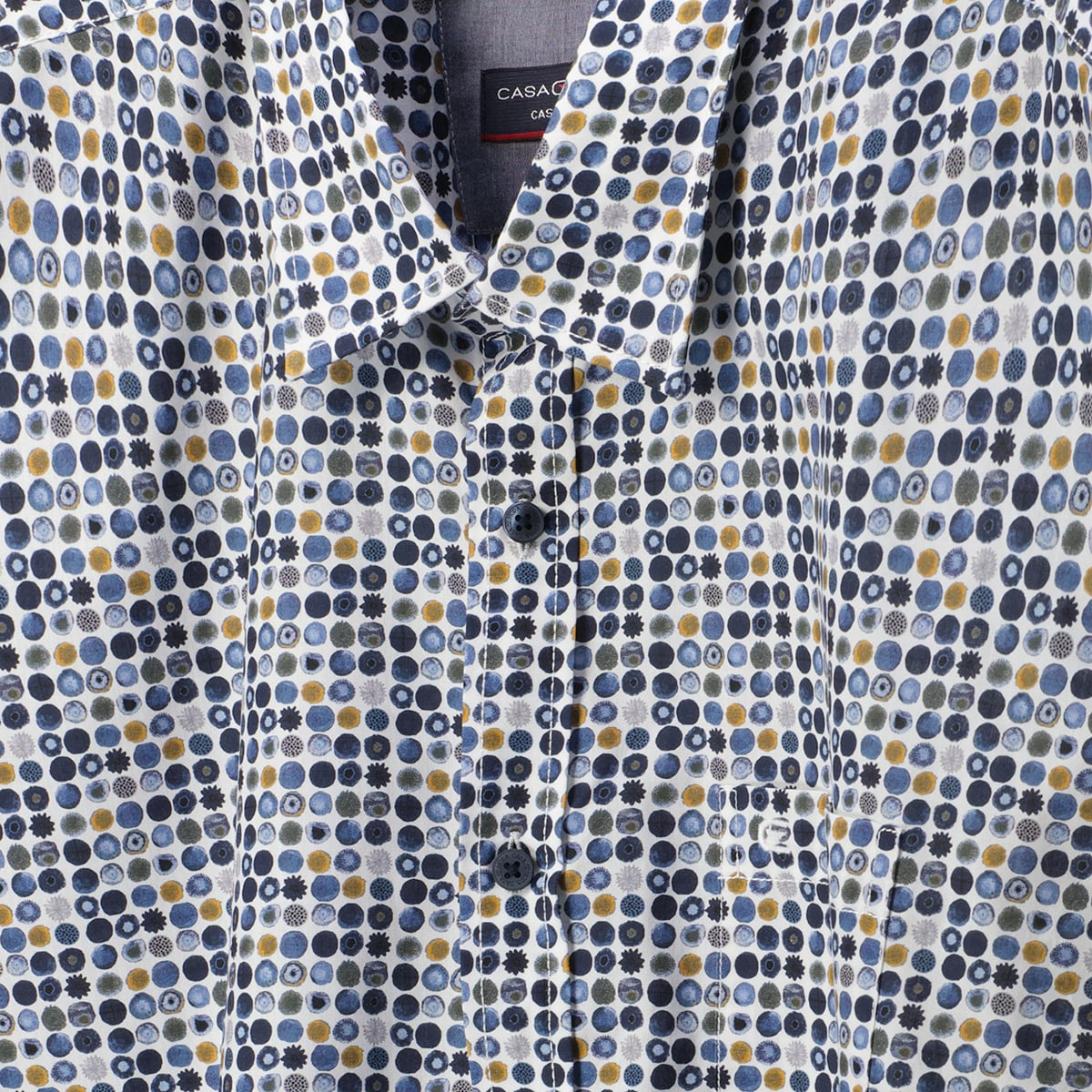 CASA MODA Freizeithemd mit Allover-Print blau CASA MODA Freizeithemd mit Allover-Print blau