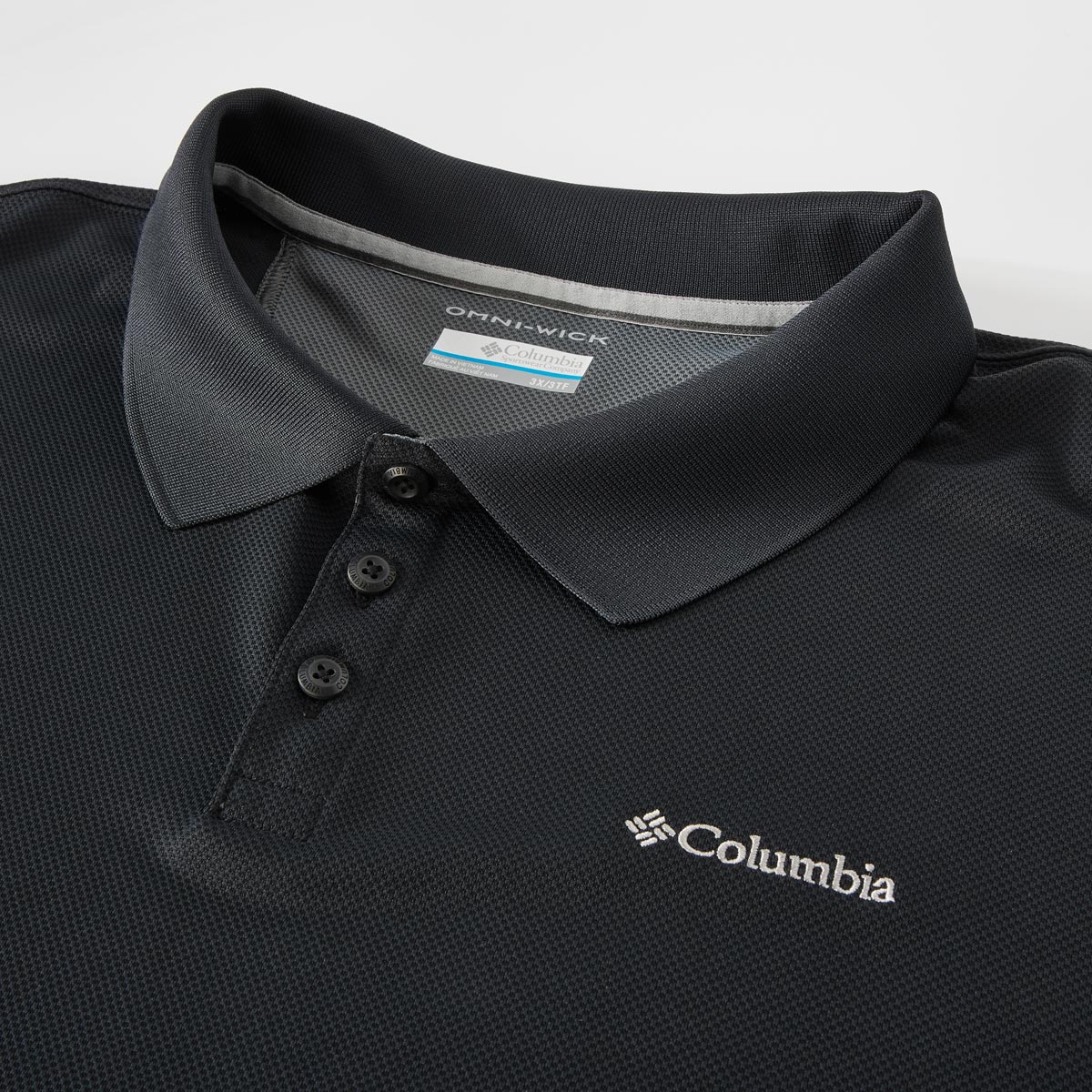 Columbia Funktions-Poloshirt, schnelltrocknend und atmungsaktiv schwarz