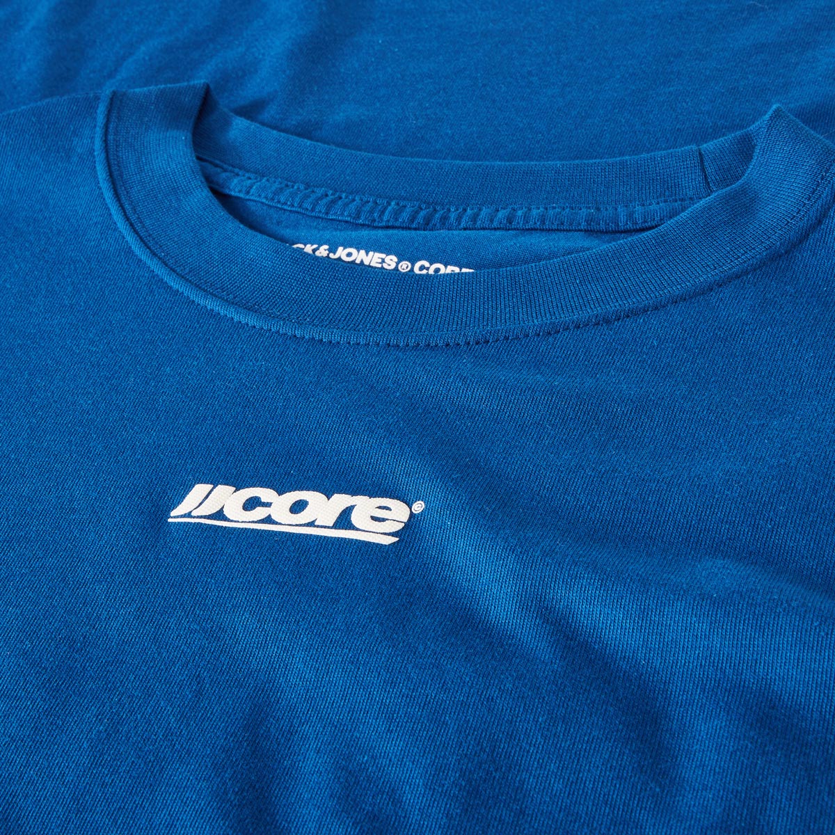 Jack&Jones T-Shirt mit Print auf Vorder- und Rückseite dunkelblau