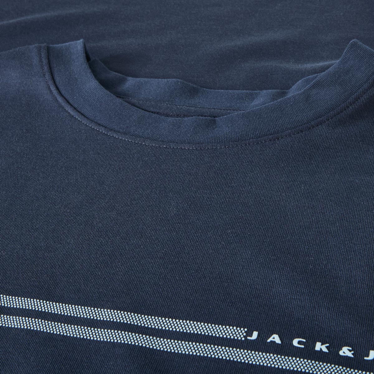 Jack&Jones T-Shirt aus Materialmix blau