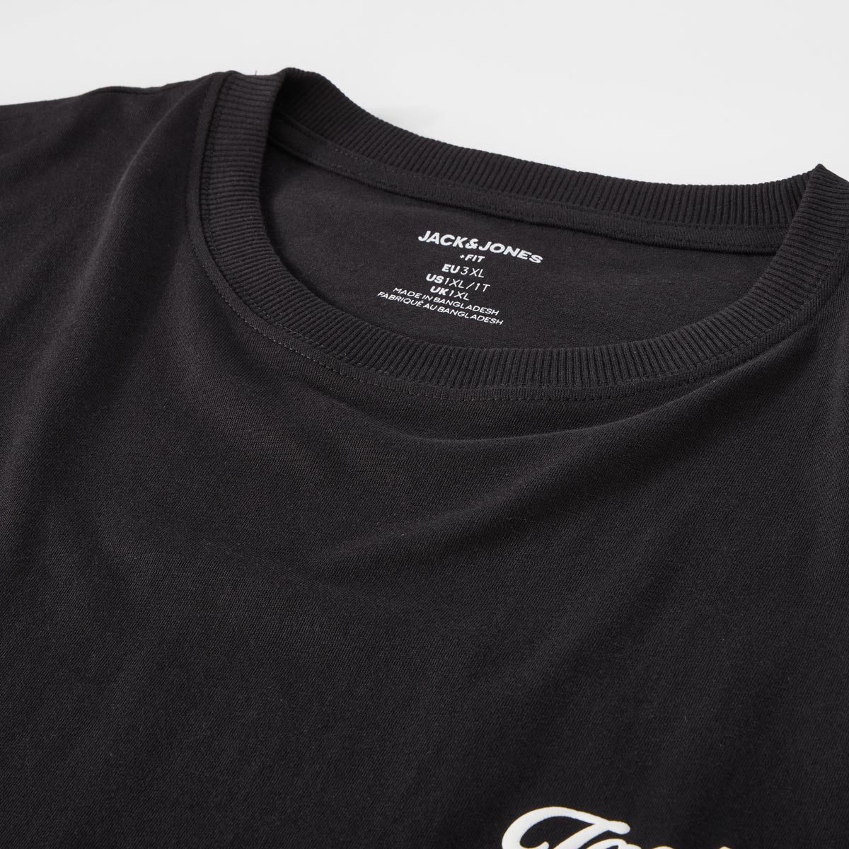 Jack&Jones T-Shirt mit Print auf Vorder- und Rückseite schwarz